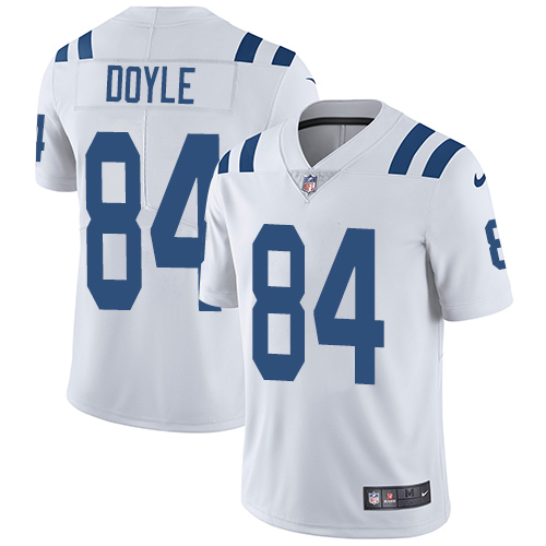 Indianapolis Colts #84 Limited Jack Doyle White Nike NFL Road Men Vapor Untouchable jerseys